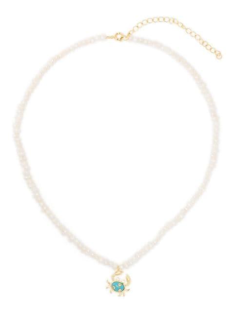 pearl crab necklace by ESHVI