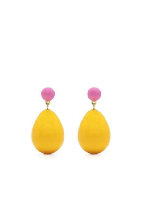 two-tone drop earrings by ESHVI
