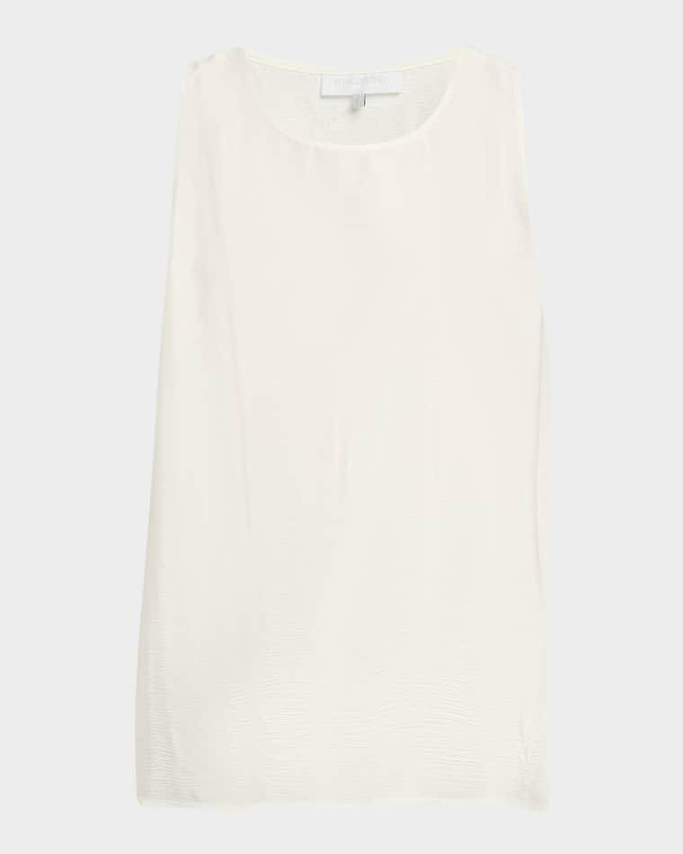 A-Line Shimmer Silk Shell by ESKANDAR