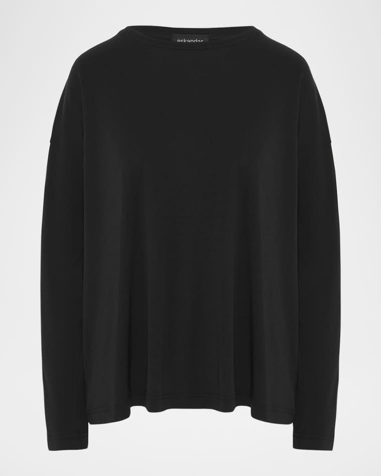 Long-Sleeve Pima Cotton Top by ESKANDAR