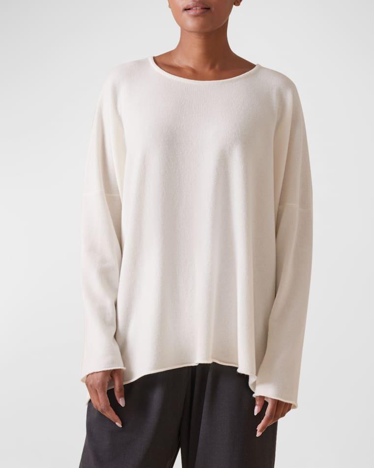 Raw-Edged Cashmere Top by ESKANDAR