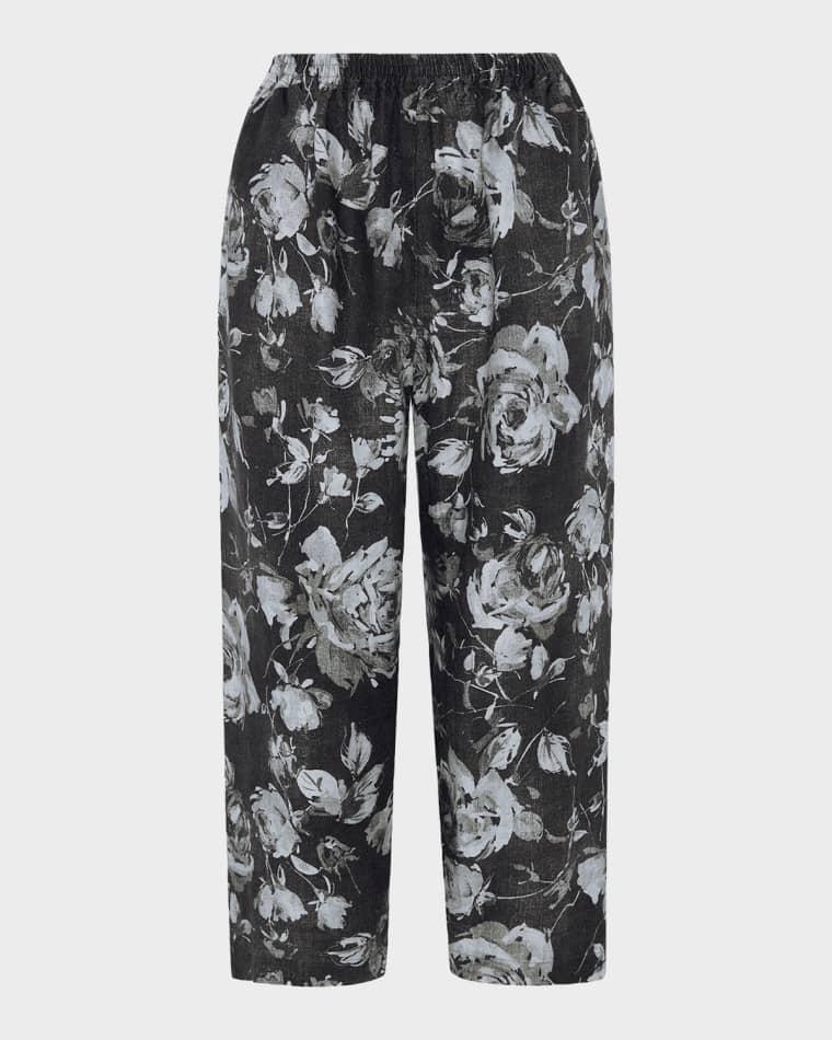 Stonewashed Linen Japanese Trousers- Monochrome by ESKANDAR