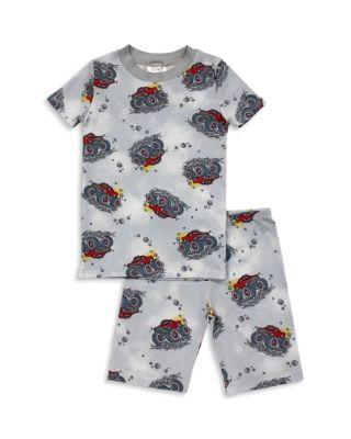 Boys' Monster Truck Print Short Sleeved Top & Shorts Pajama Set - Little Kid by ESME