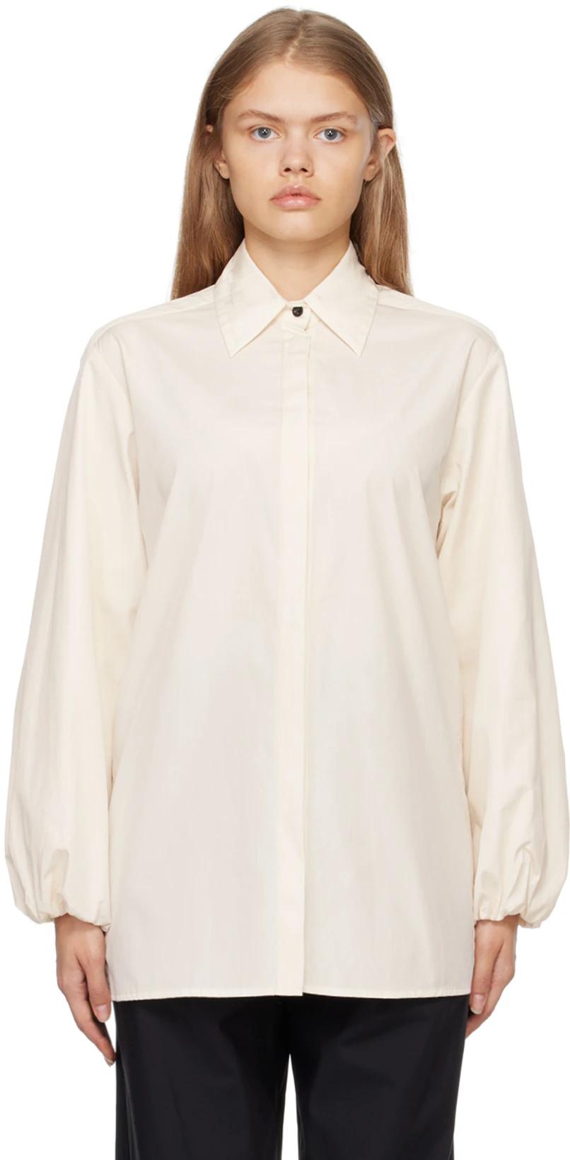 Beige Collected Shirt by ESSE STUDIOS