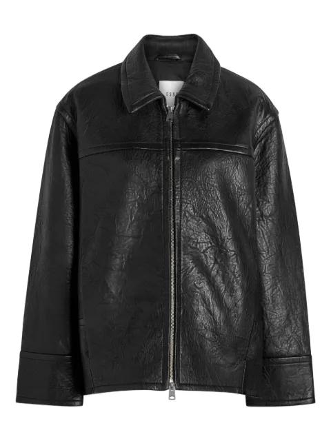 Pelle collared zip jacket by ESSE STUDIOS