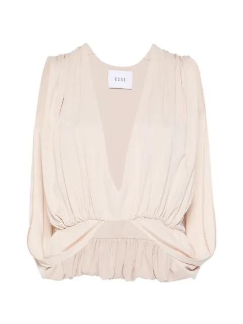 Solina V-neck cape top by ESSE STUDIOS