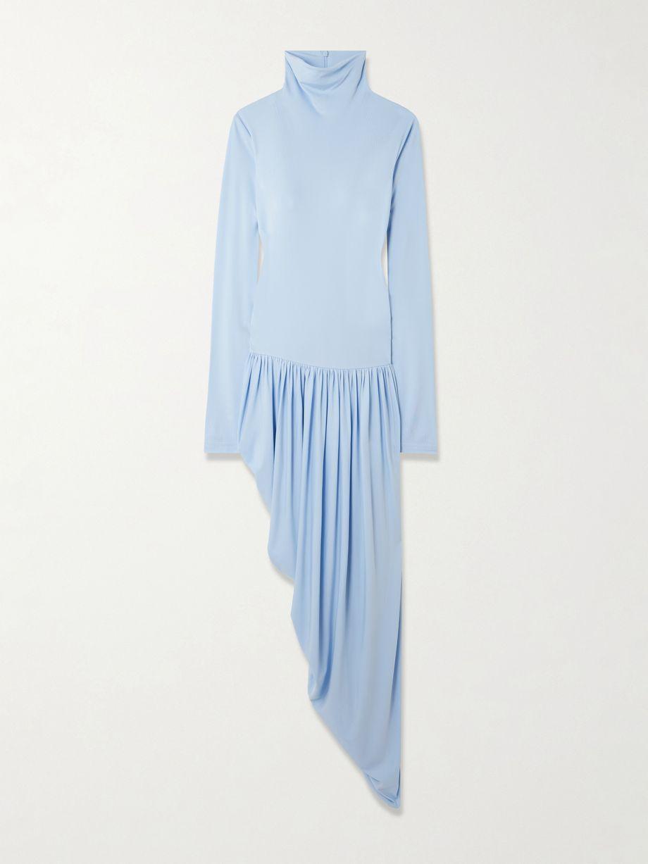 Solina draped jersey mock-neck maxi dress by ESSE STUDIOS