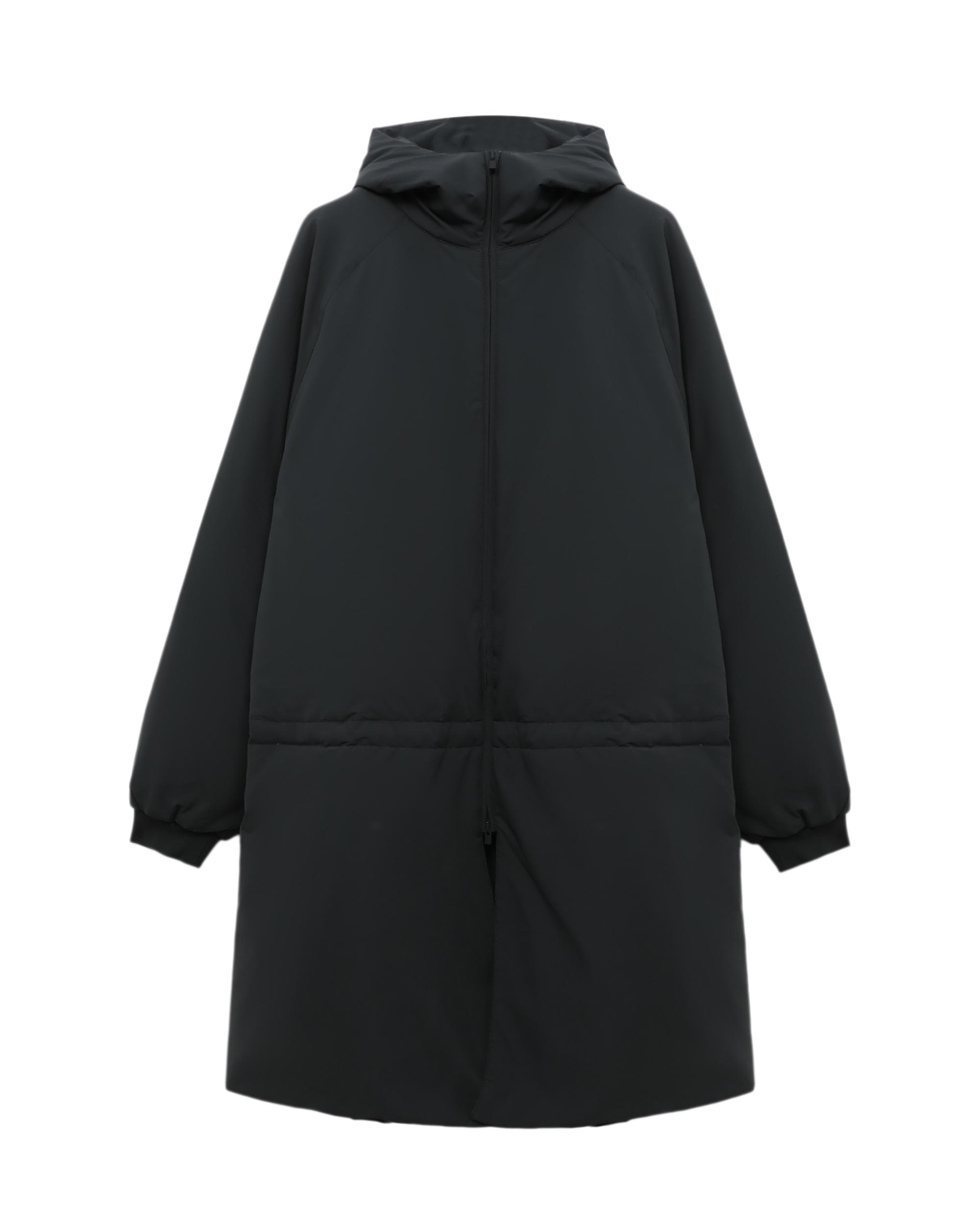 Hooded long coat by ESSENTIALS