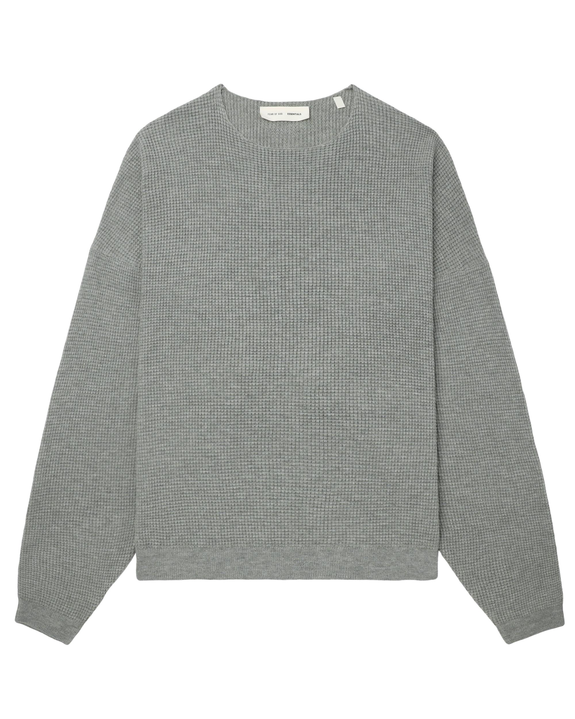Waffle crew neck sweater by ESSENTIALS