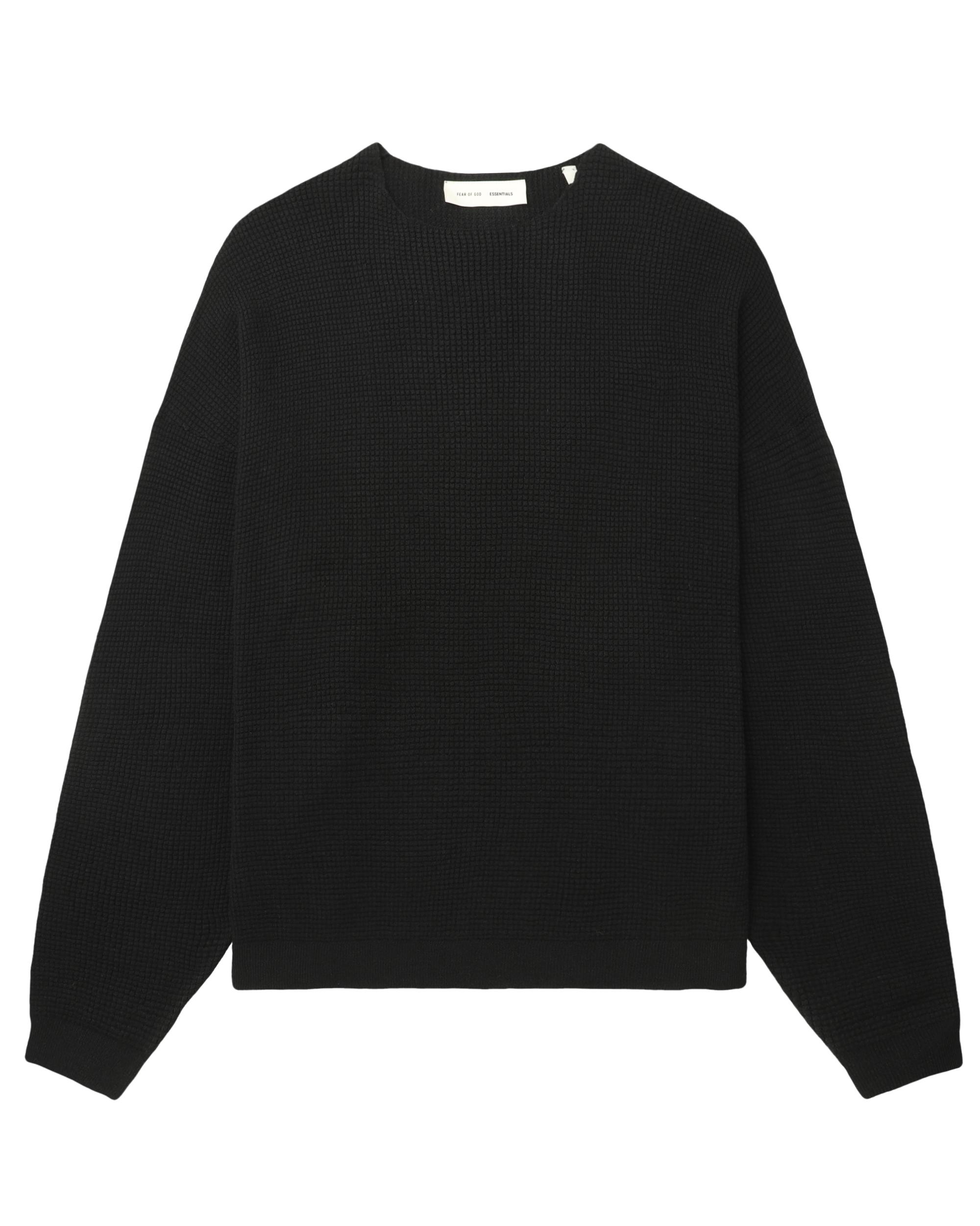 Waffle crew neck sweater by ESSENTIALS