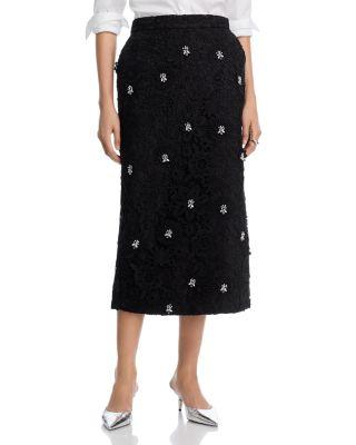 Embellished Lace Pencil Skirt by ESSENTIEL ANTWERP