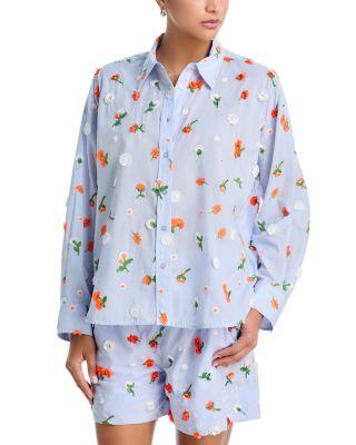 Embroidered Embellished Shirt by ESSENTIEL ANTWERP