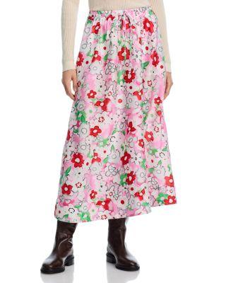 Floral Midi Skirt by ESSENTIEL ANTWERP