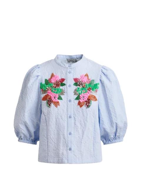 Jaiden floral-detail shirt by ESSENTIEL ANTWERP