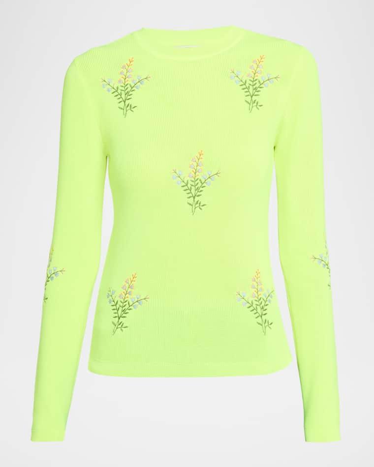 Jardens Embroidered Rib-Knit Sweater by ESSENTIEL ANTWERP