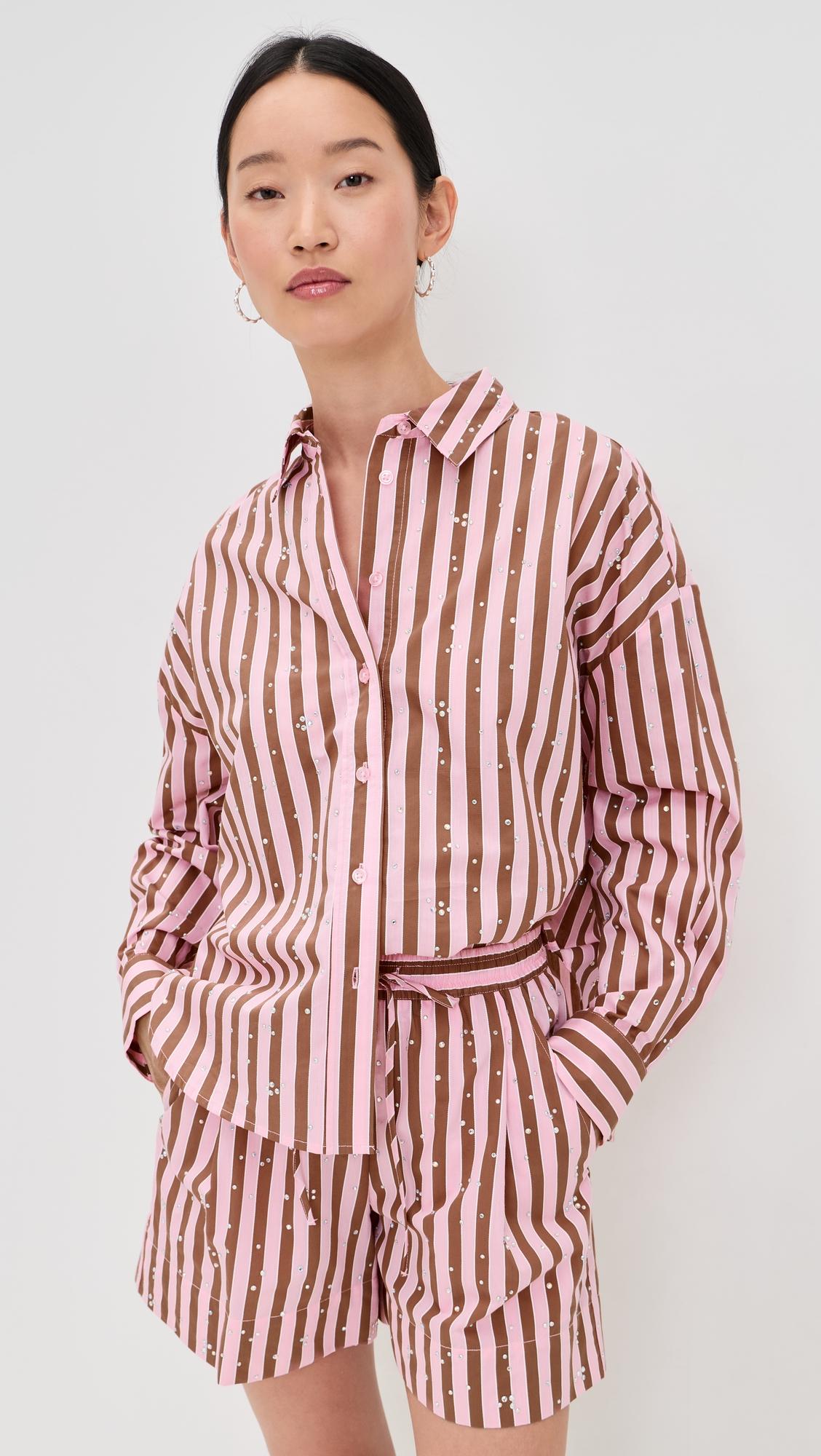 Jelief Rhinestone Shirt by ESSENTIEL ANTWERP
