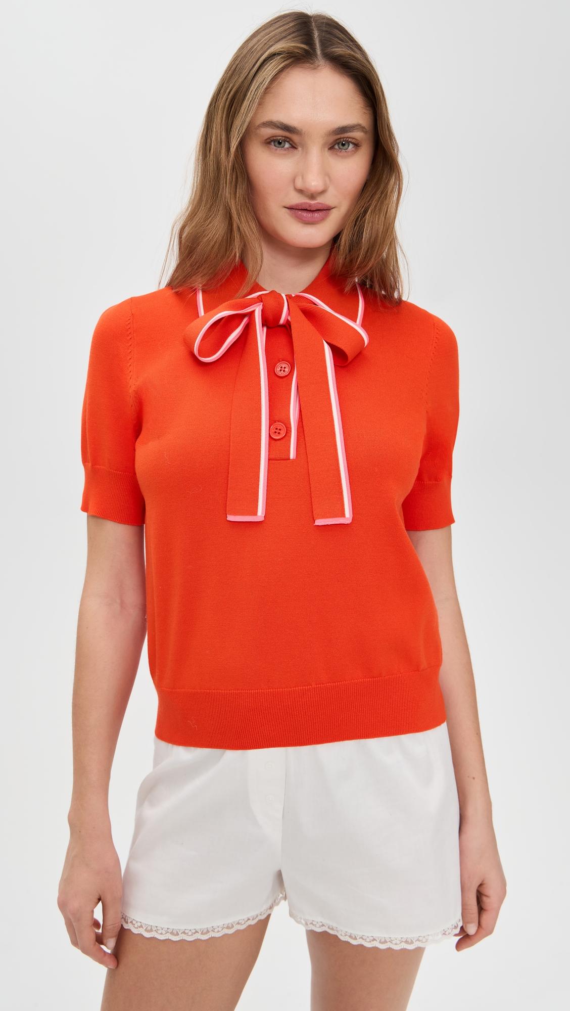Jojoba Polo with Bow by ESSENTIEL ANTWERP