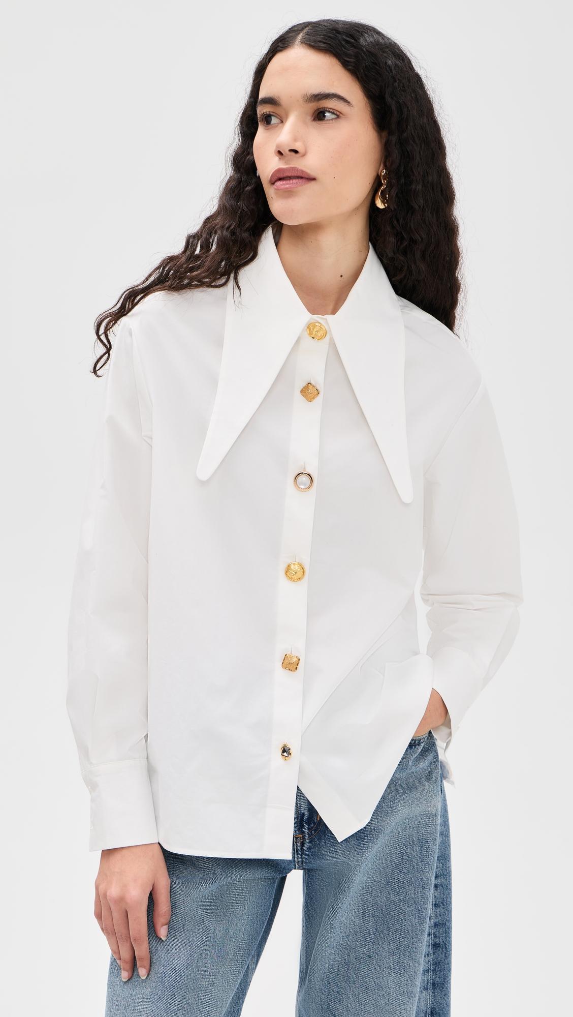 Jomato Pointy Collar Shirt by ESSENTIEL ANTWERP
