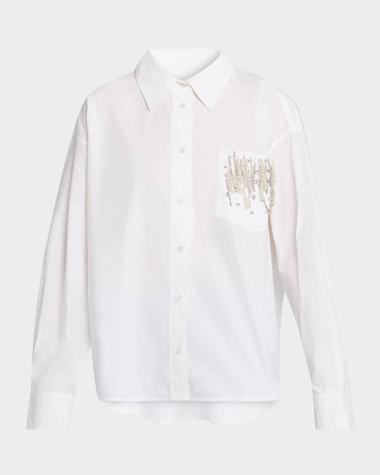 Jommeke Oversized Embellished Shirt by ESSENTIEL ANTWERP