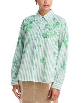 Sequinned Pointelle Blouse by ESSENTIEL ANTWERP