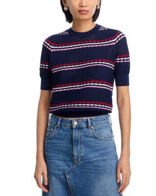 Textured Puffed-Sleeve Sweater by ESSENTIEL ANTWERP