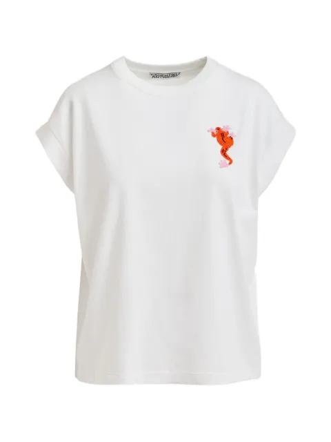 bead-embroidered T-shirt by ESSENTIEL ANTWERP
