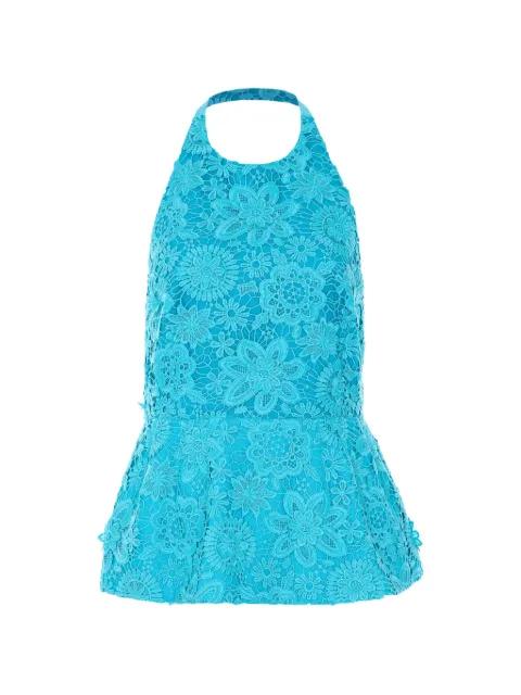 embroidered halter neck top by ESSENTIEL ANTWERP