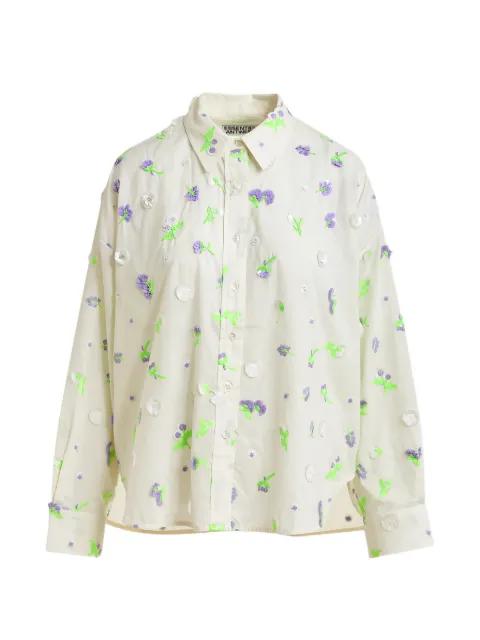 floral embroidered shirt by ESSENTIEL ANTWERP