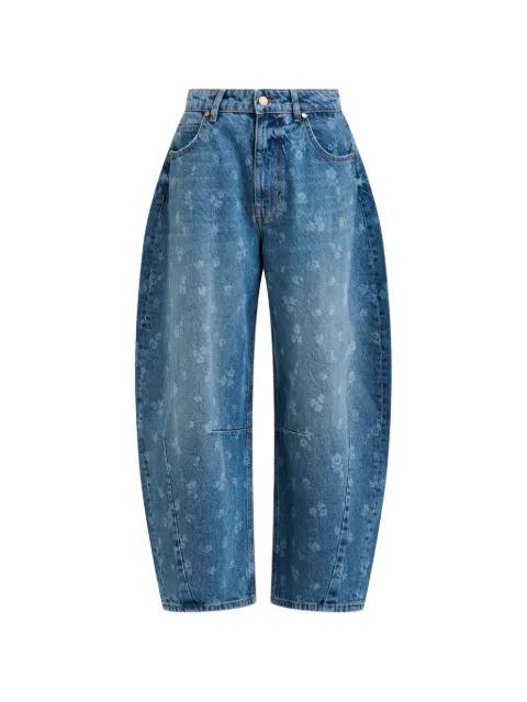 floral-print jeans by ESSENTIEL ANTWERP