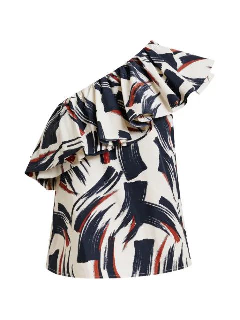 ruffled-neck blouse by ESSENTIEL ANTWERP