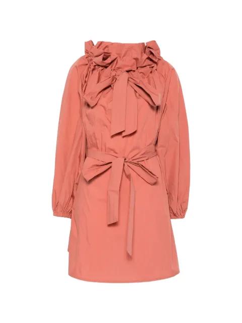 ruffled-neck mini dress by ESSENTIEL ANTWERP