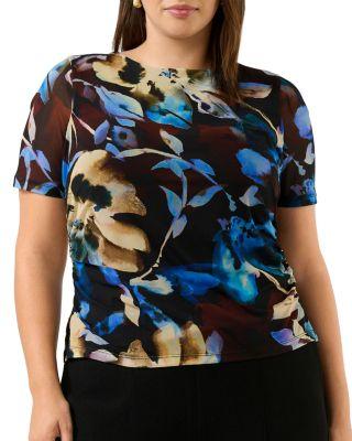 Cleo Mesh Printed Top by ESTELLE PLUS