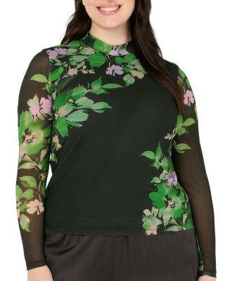 Fiora Mesh Top by ESTELLE PLUS