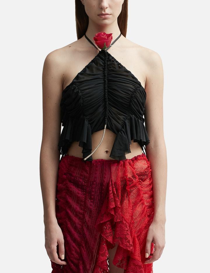 Mini Flower Ruched Tank Top by ESTER MANAS
