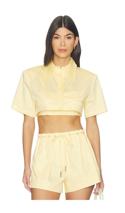ET OCHS Calvin Top in Yellow by ET OCHS