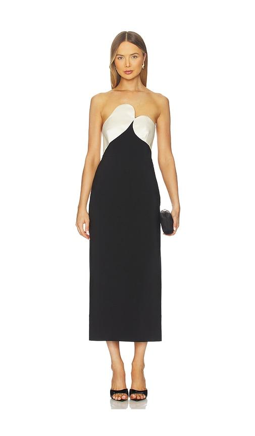 ET OCHS Court Combo Dress in Black by ET OCHS