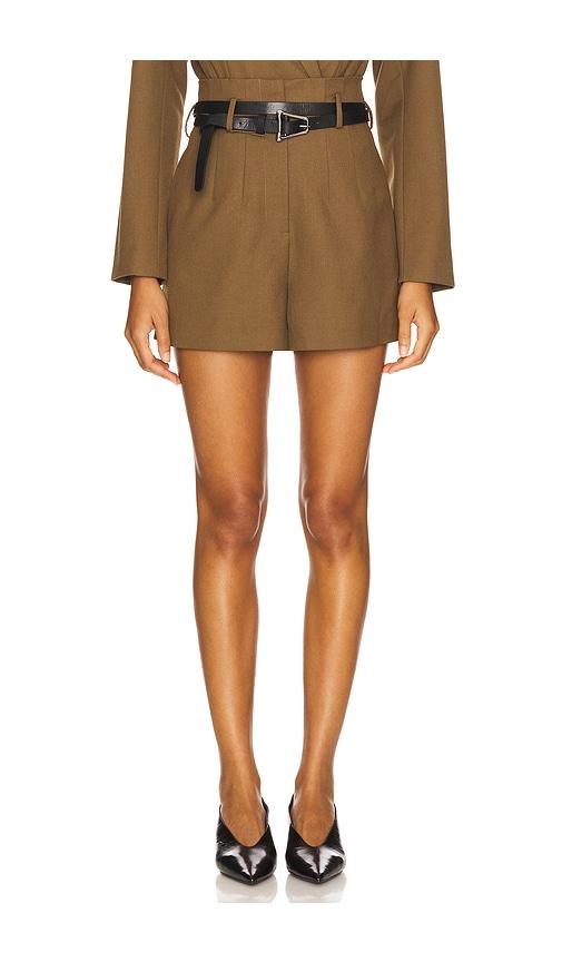 ET OCHS Finn Suiting Short in Olive by ET OCHS