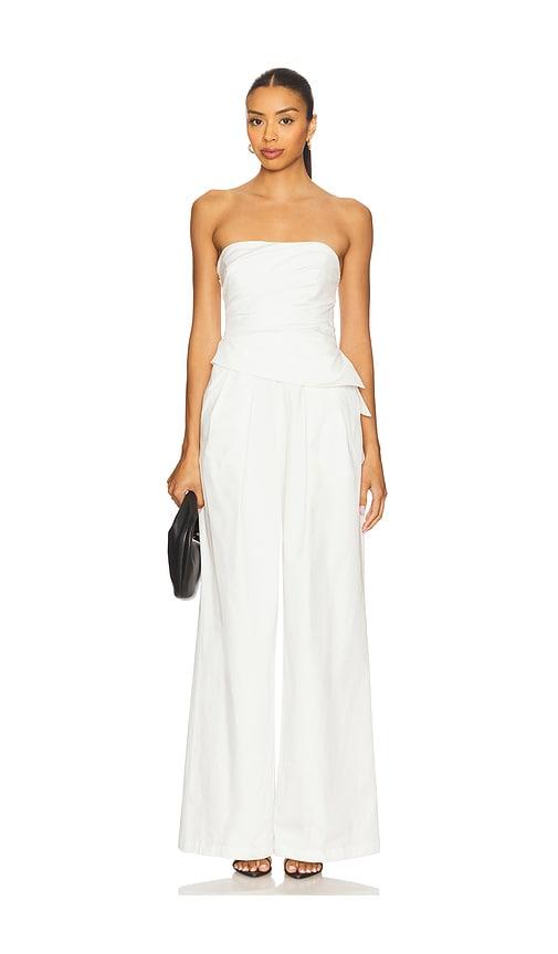 ET OCHS Loren Jumpsuit in White by ET OCHS