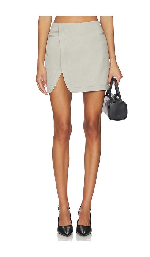ET OCHS Smith Suiting Skirt in Grey by ET OCHS
