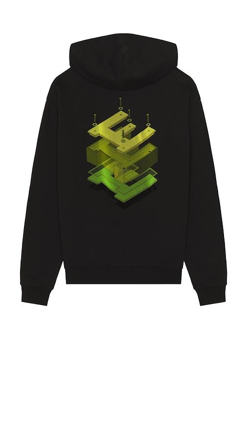 Etai LA 3D Print Mechanical E Hoodie in Black by ETAI LA