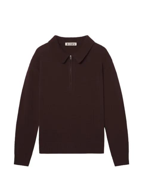 Blaise zip collared sweater by ETERNE