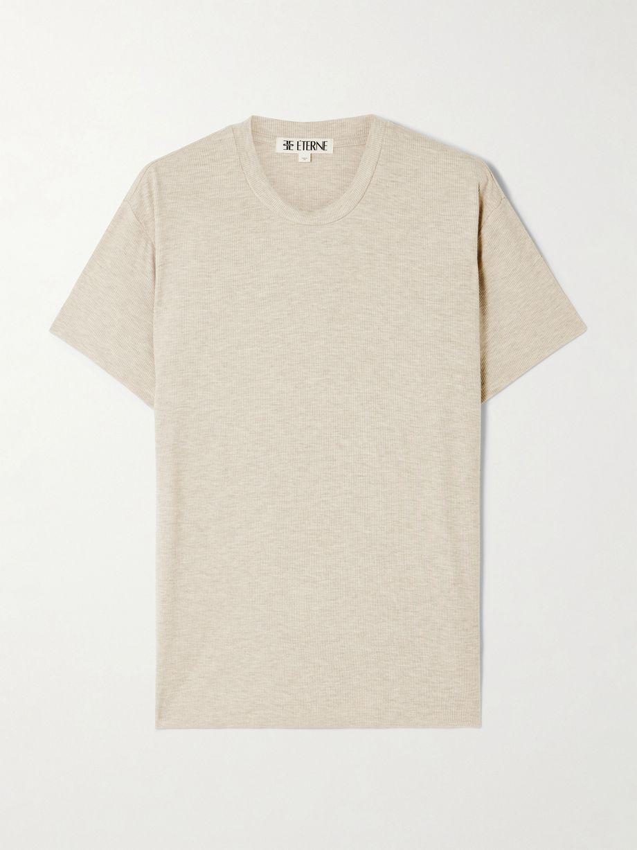 Boyfriend ribbed jersey T-shirt by ETERNE