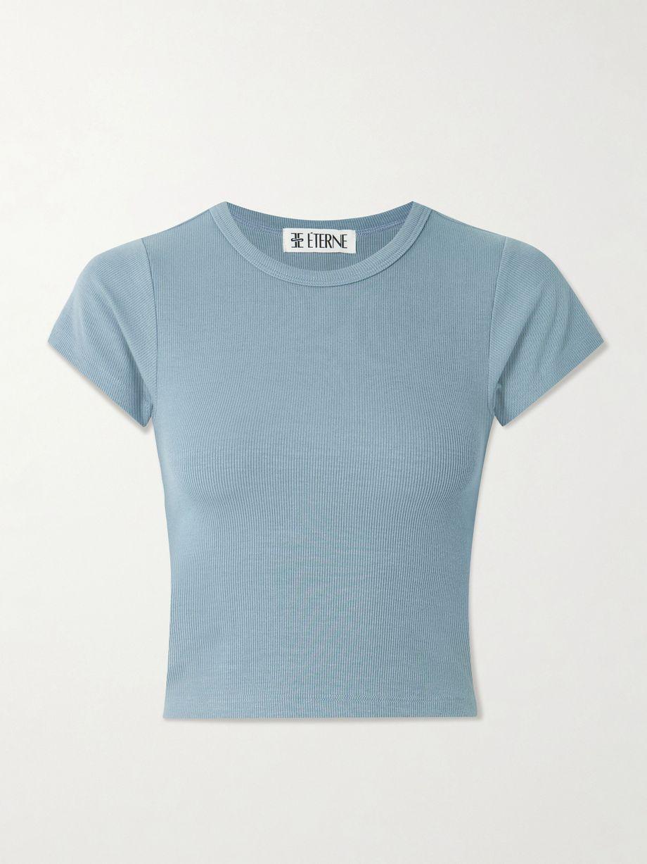 Chloe ribbed stretch-jersey T-shirt by ETERNE
