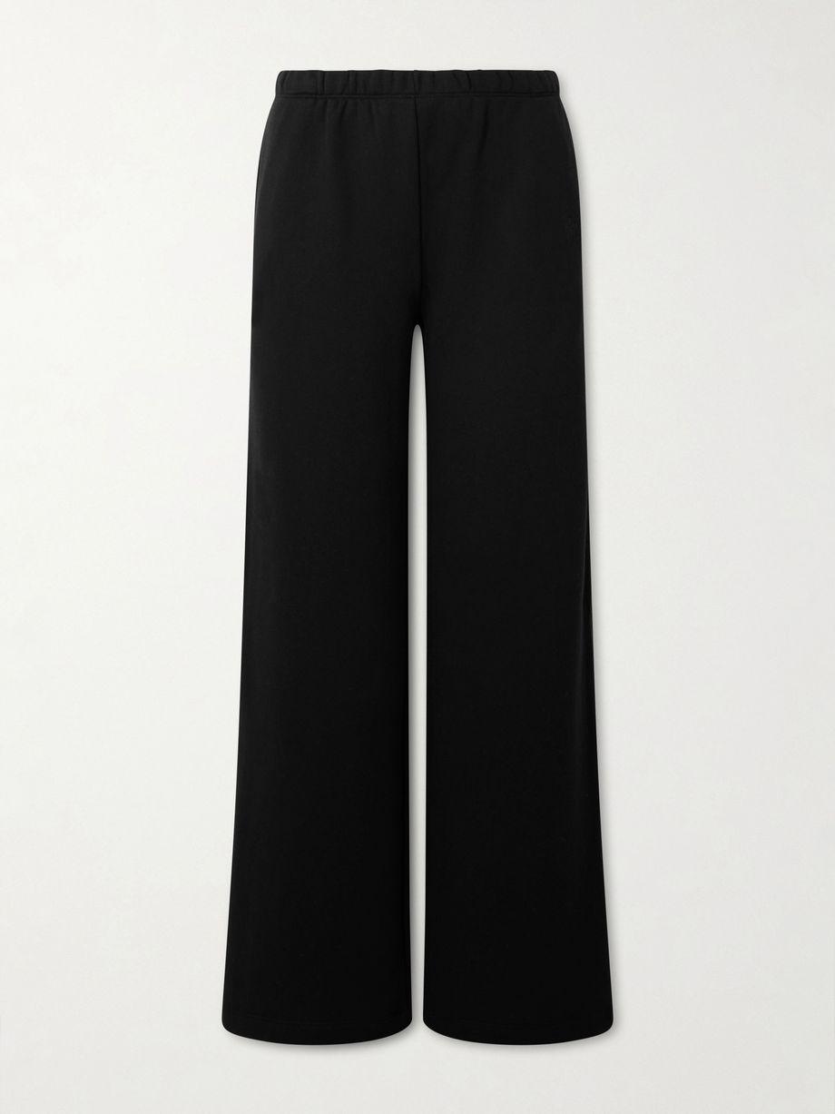 Embroidered cotton and modal-blend jersey sweatpants by ETERNE