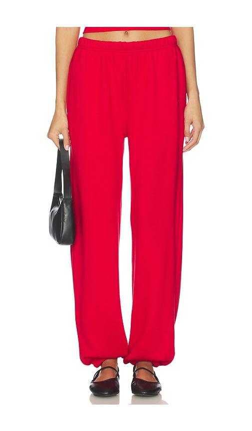 Eterne Boyfriend Pocket Sweatpant in Red by ETERNE