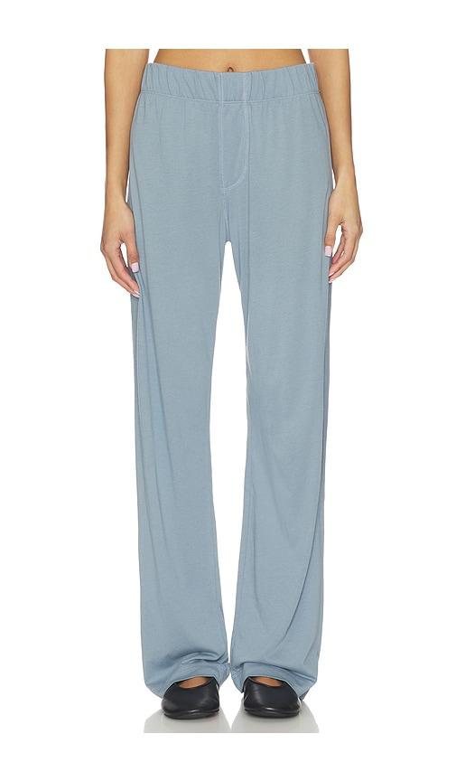 Eterne Butter Rib Lounge Pant in Blue by ETERNE