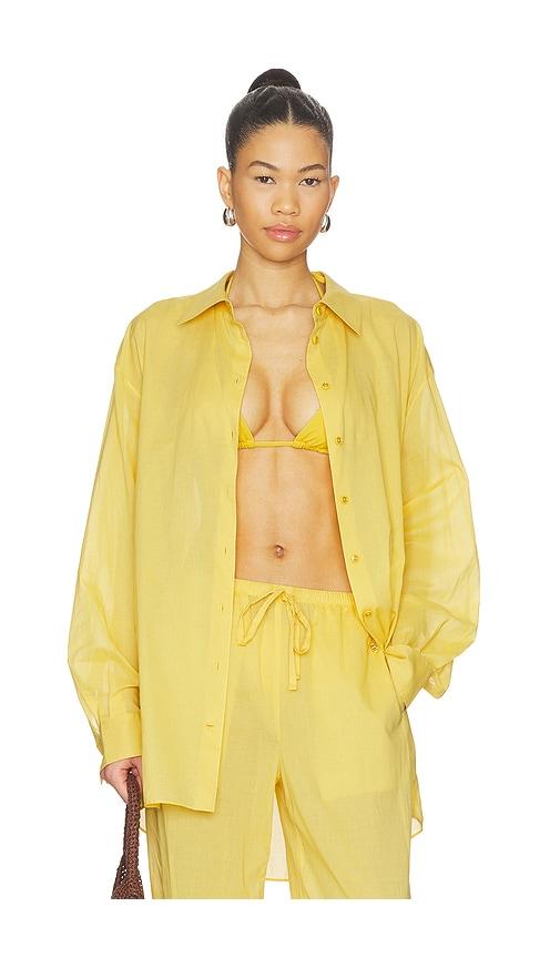 Eterne Cotton Lucien Top in Yellow by ETERNE