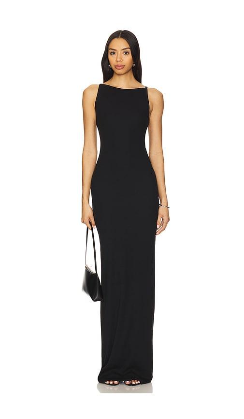 Eterne Iris Maxi Dress in Black by ETERNE