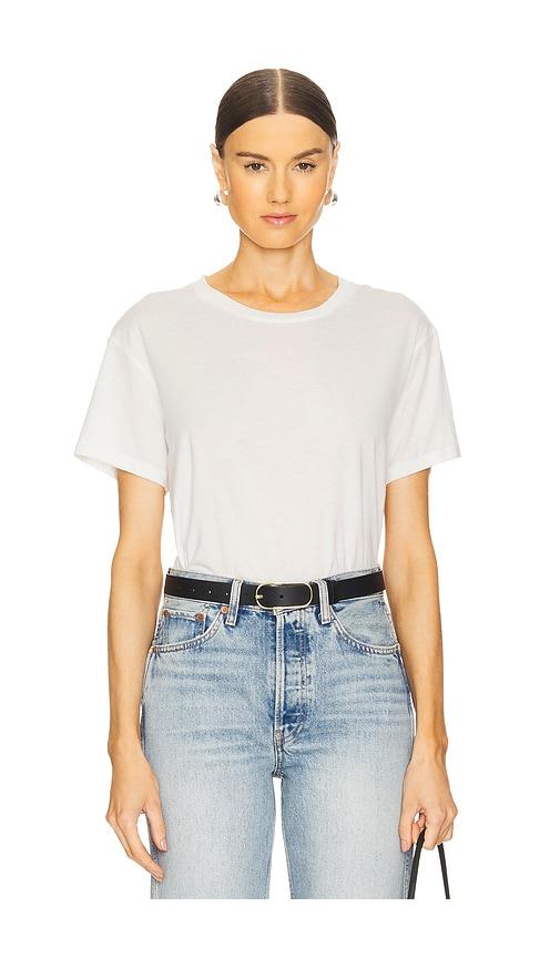 Eterne Short Sleeve Boyfriend Tee in Ivory by ETERNE