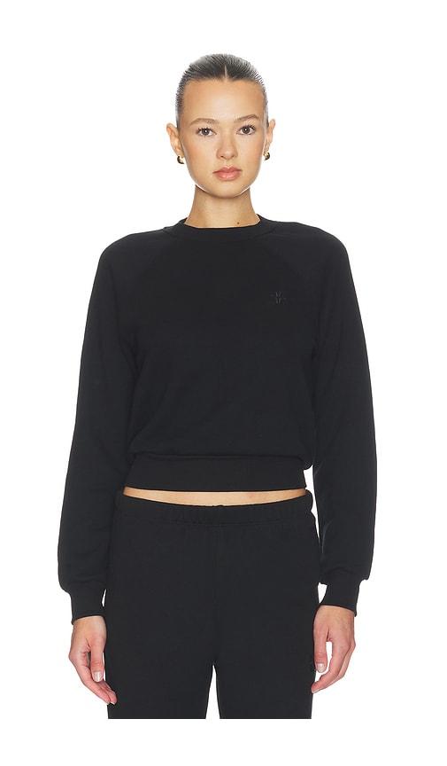 Eterne Shrunken Raglan Sweatshirt in Black by ETERNE